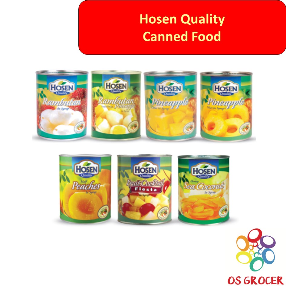 Hosen Quality Canned Longan / Lychee / Pineapple / Fruit Cocktail