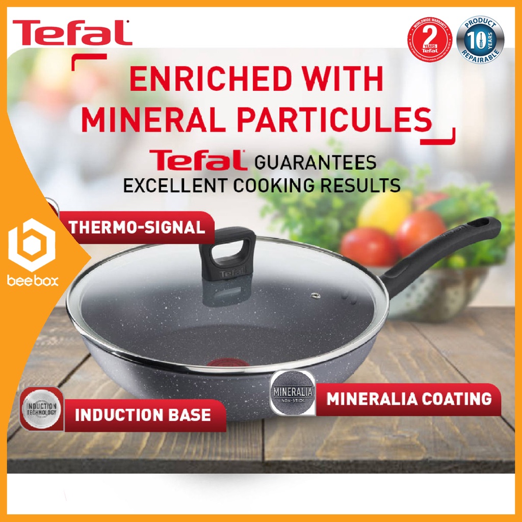 Tefal Cookware Cook Healthy (G13416) ~ Wokpan With Lid 28cm / (G13484 ...
