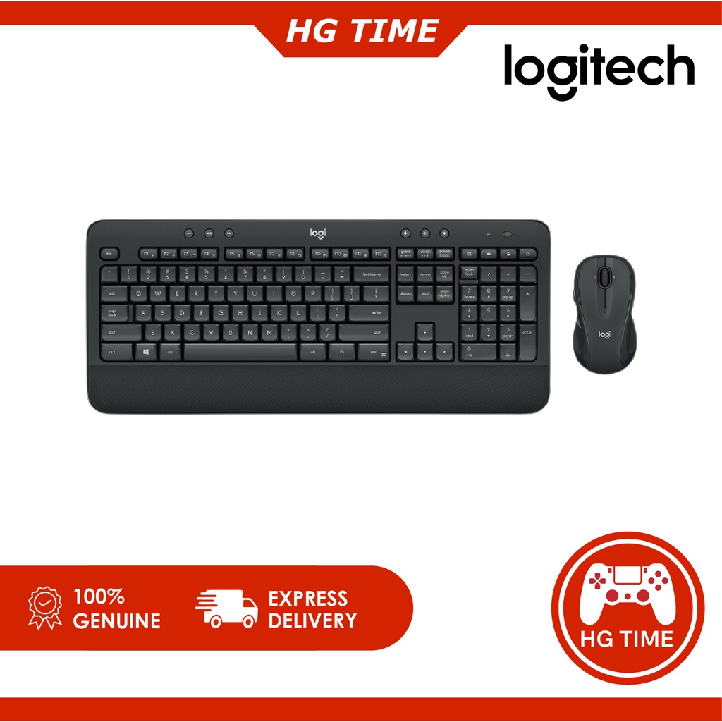 Logitech Advanced Wireless Keyboard & Mouse Combo 920-008696/MK545 ...