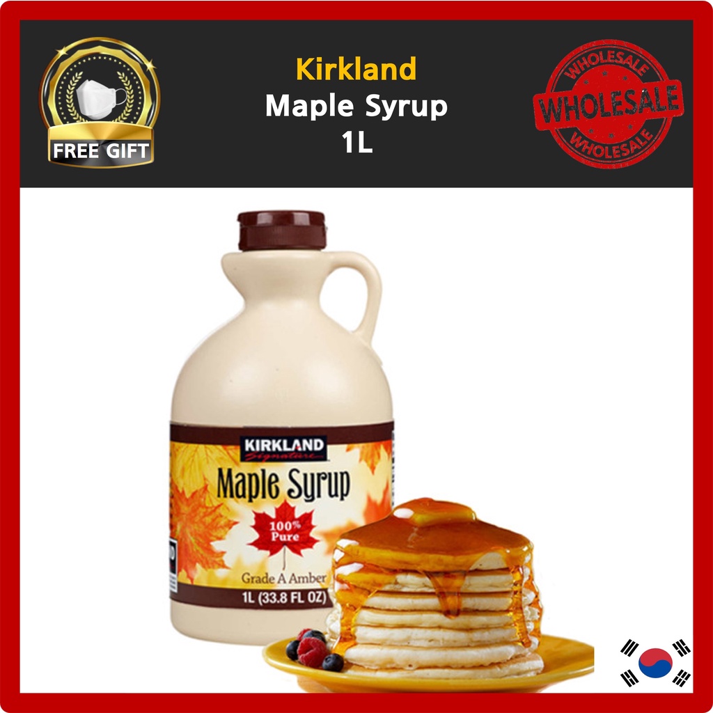 [Kirkland] Maple Syrup 1L / 100 Pure Grade A Amber / Made In Canada