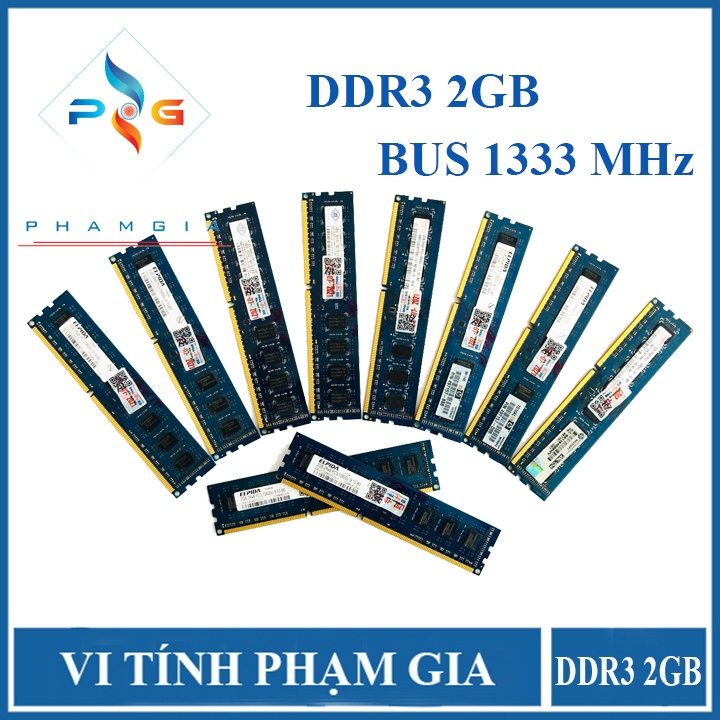 Computer Ram DDR3 - 2G - Bus 1333 MHz - disassembled product | Shopee ...