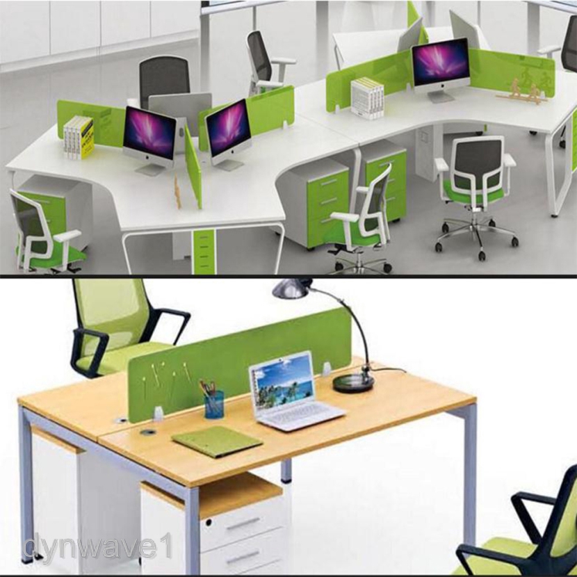 [Dynwave1feMY] Office Desk Partition Support Bracket Shelf Clip Clamp Holder Divider Additions