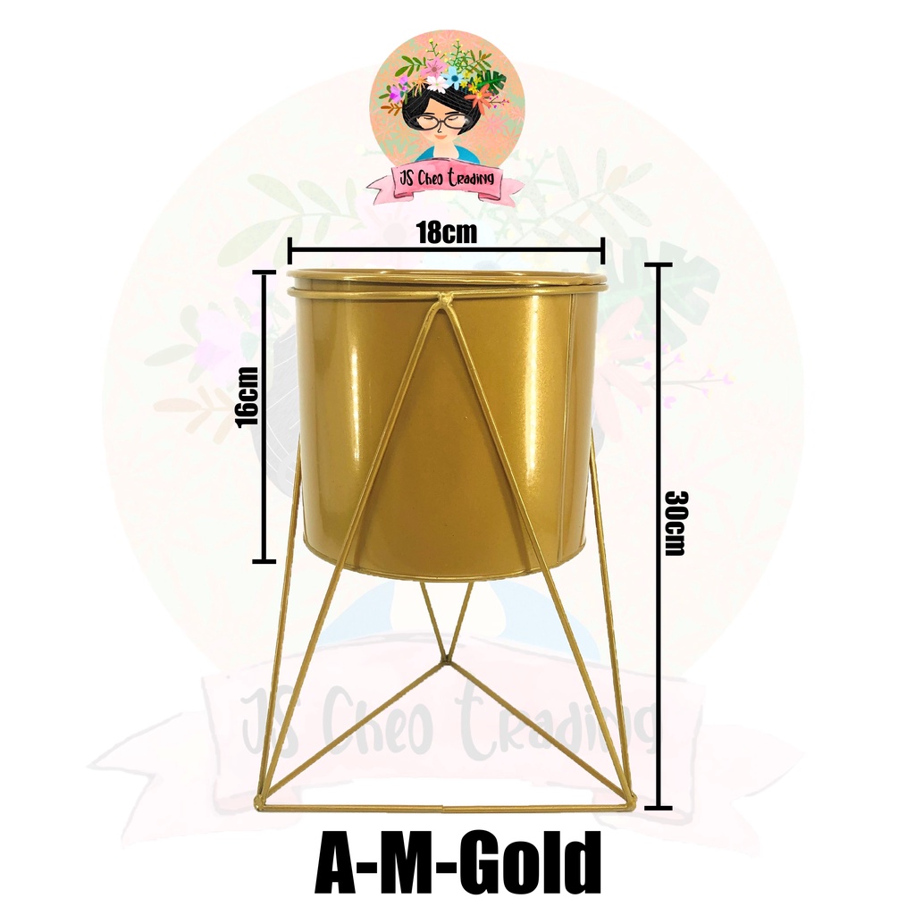 🔥READY STORE🔥Pasu Pokok Bunga Besi Hiasan Artificial Plant Pot Hot🔥