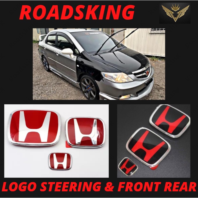 ORIGINAL HONDA CITY IDSI 03~09 DG8 RED BLACK SILVER FRONT BUMPER GRILL ...