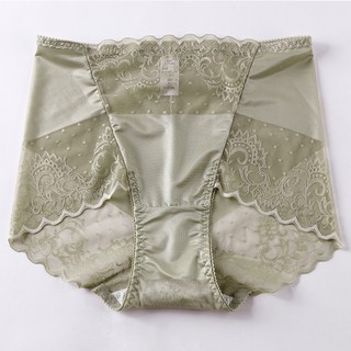 【MOREK】Sexy Silk Satin Lace Panties Women's Seamless Underwear Plus Size  Seluar Dalam Wanita