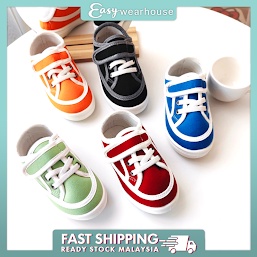 EASY WEARHOUSE Children Fashion Canvas Shoes Boys Girls Sneakers Kasut ...