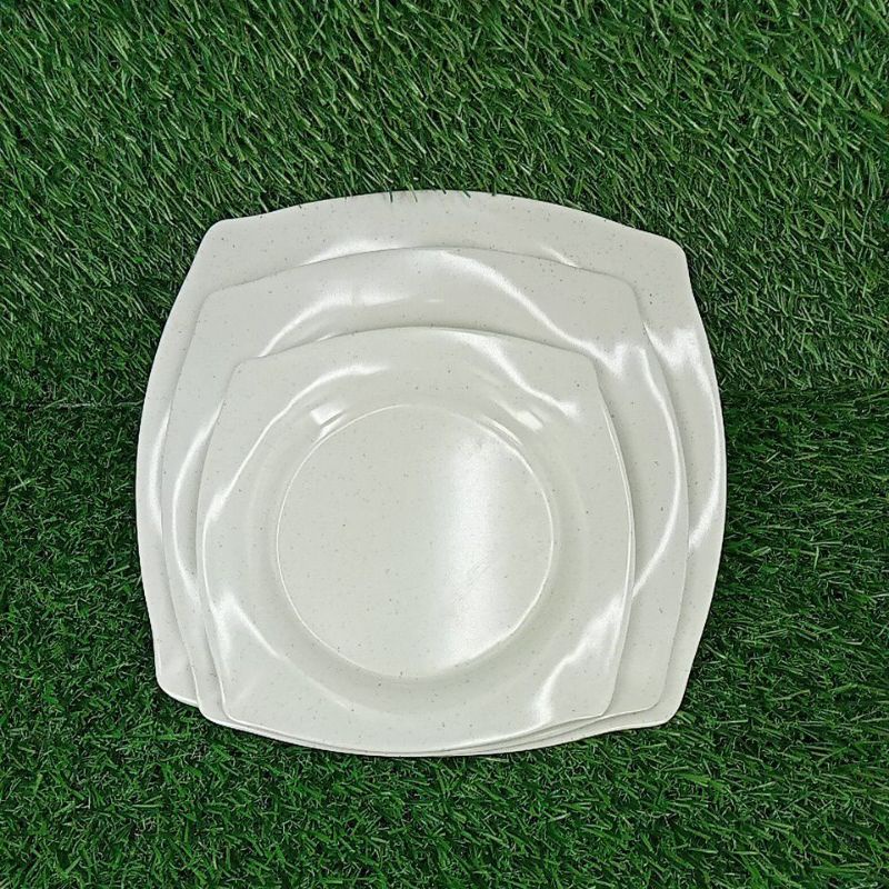 CENTRAL MELAMINE 3 SIZE SQUARE RIM PLATE | Shopee Malaysia
