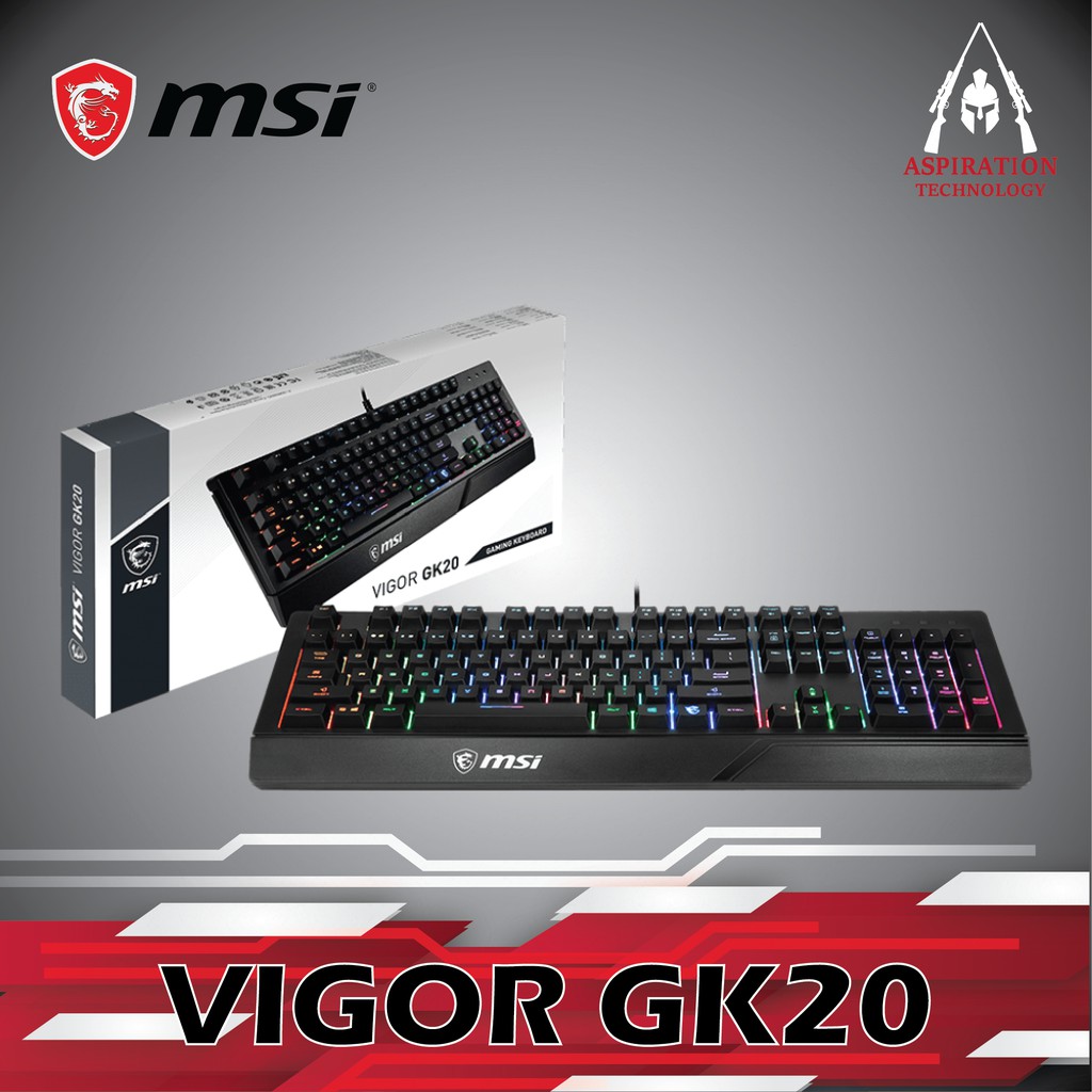 MSI VIGOR GK20 GAMING KEYBOARD | Shopee Malaysia