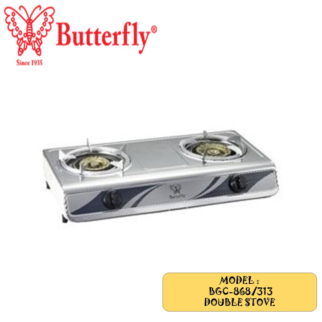 Butterfly S/S Double Gas Stove BGC868/313 Shopee Malaysia