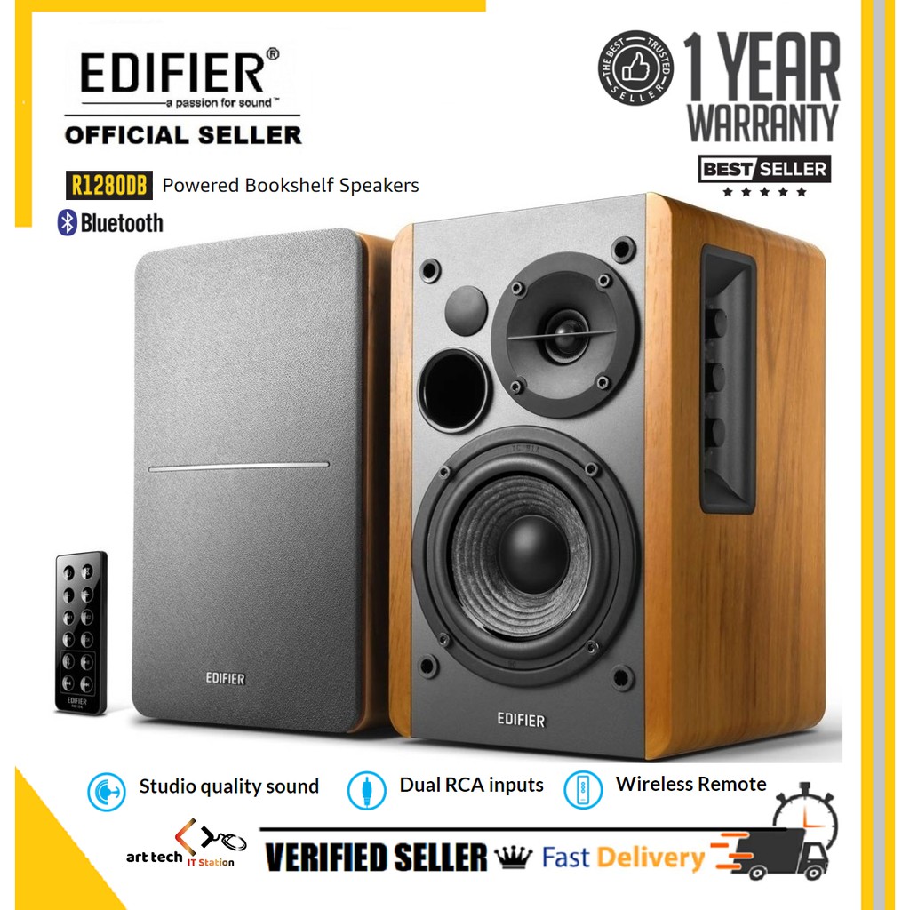 Edifier R1280DB Bluetooth High Performance Bookshelf Speaker | Edifier ...