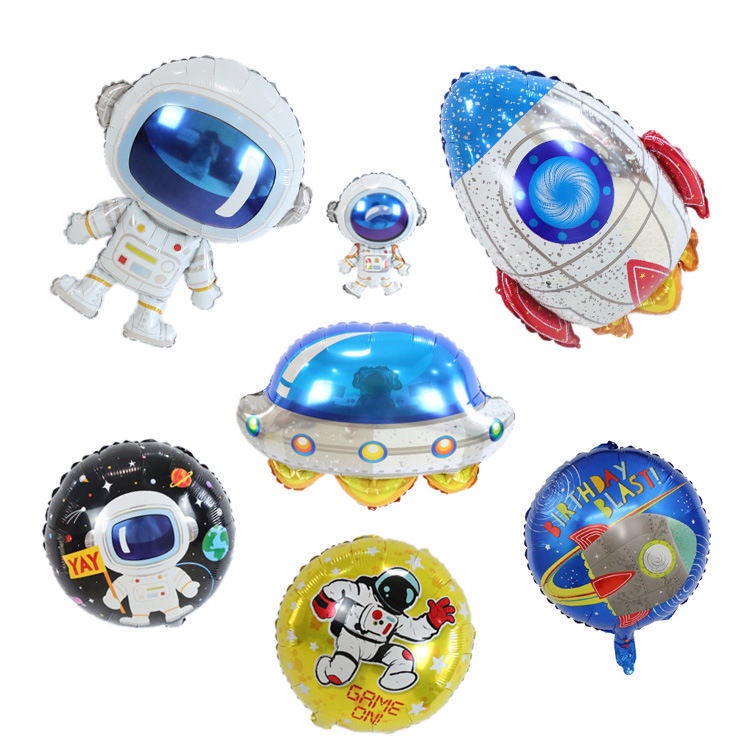 Astronaut Rocket Spacecraft Balloon Toy Package Aluminum Film Children ...