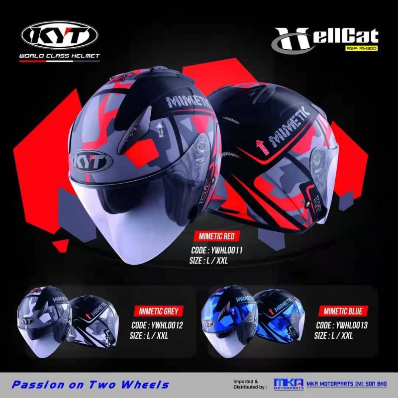 KYT HELMET HELLCAT MIMETIC Shopee Malaysia