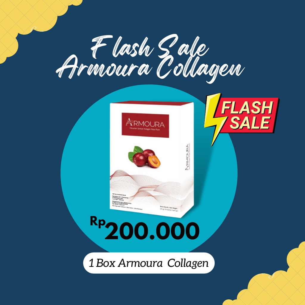 Powder Collagen Drink 1 Box Contents 15 Sachets Armoura Beverage