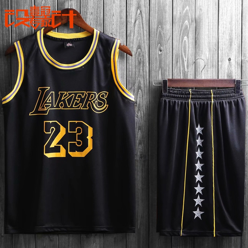 LeBron James Lakers Black Jersey No23