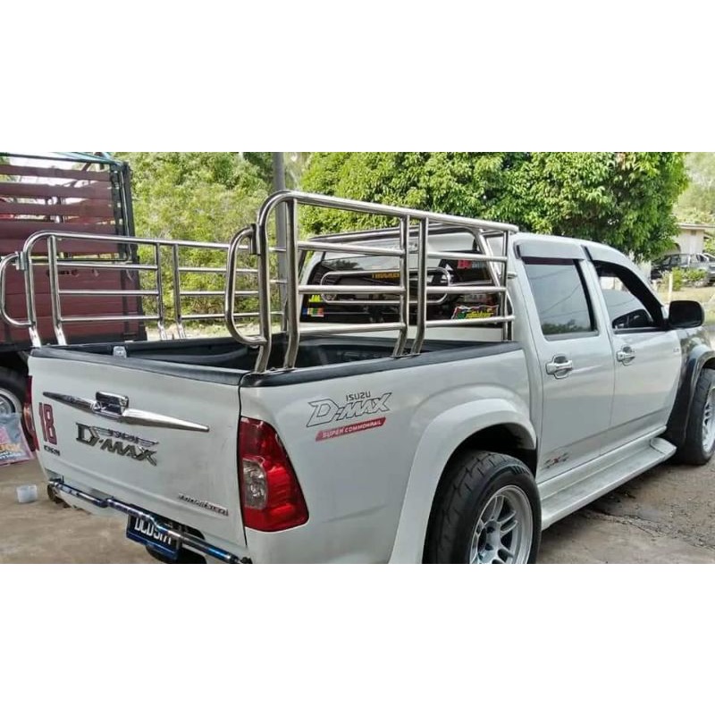 Pick up Truck Double cab Rear Sportbar Fence Pagar Stainless Steel ...