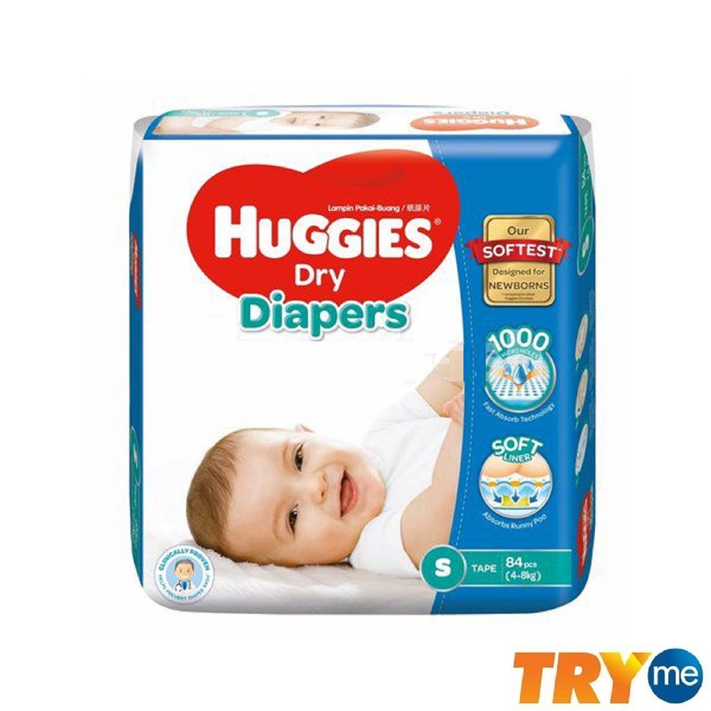 Huggies Dry Diapers S84 Shopee Malaysia