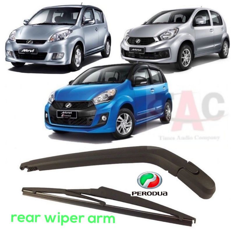 Perodua Myvi wiper full set rear wiper & wiper arm cermin belakang Myvi
