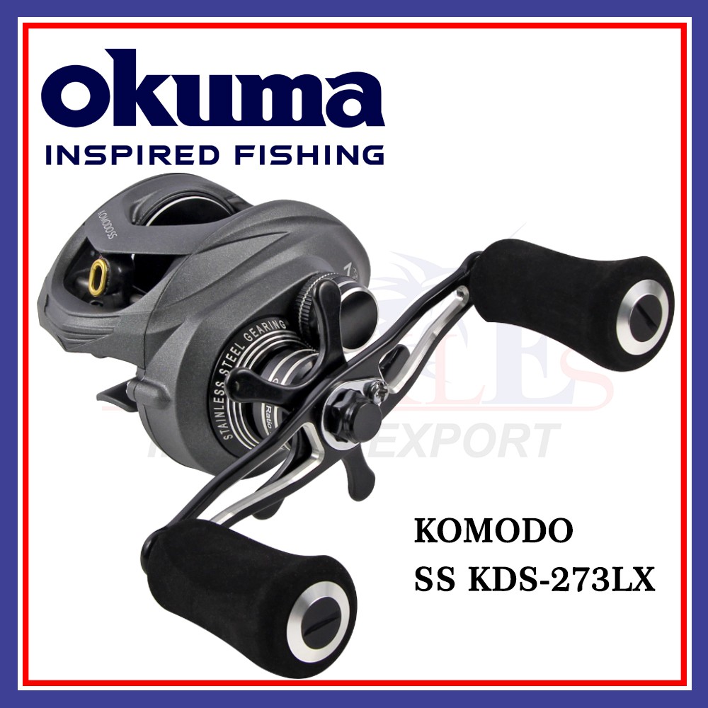 9kg Max Drag OKUMA KOMODO SS KDS-273 Baitcasting Fishing Reel 6+1 ball  bearing