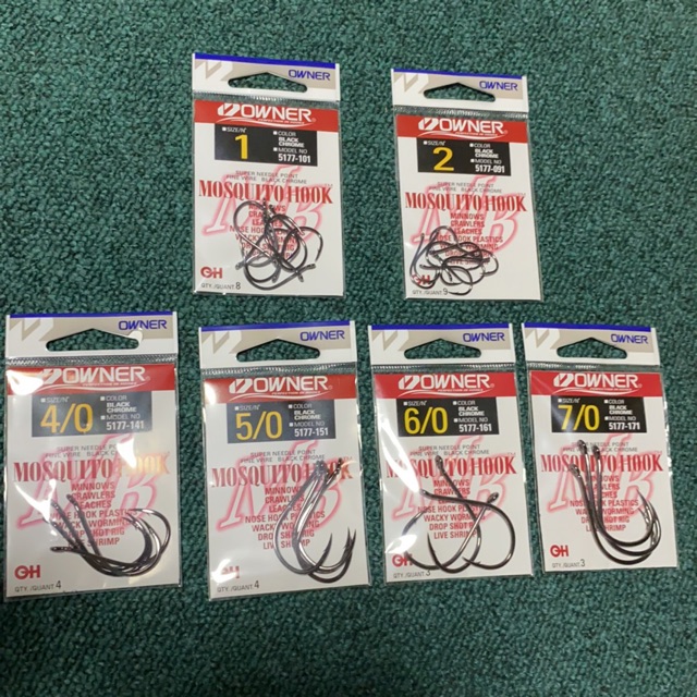 OWNER MOSQUITO HOOK -black wire chrome | Shopee Malaysia