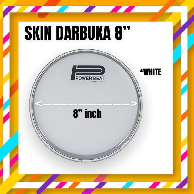 DARBUKA SKIN HEAD MIKA DARBUKA POWER BEAT & AHA 8.75" 8 3/4" Shopee Malaysia