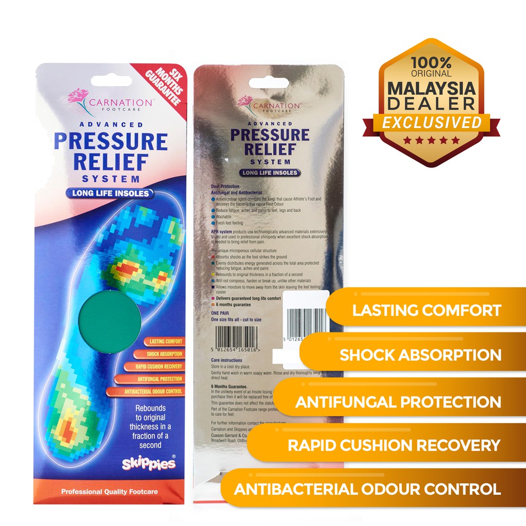 Carnation Footcare Advanced Pressure Relief Shoes Insole Shopee Malaysia