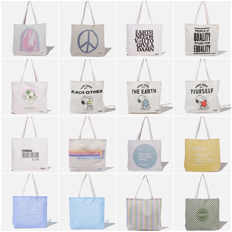 Cotton discount on tote