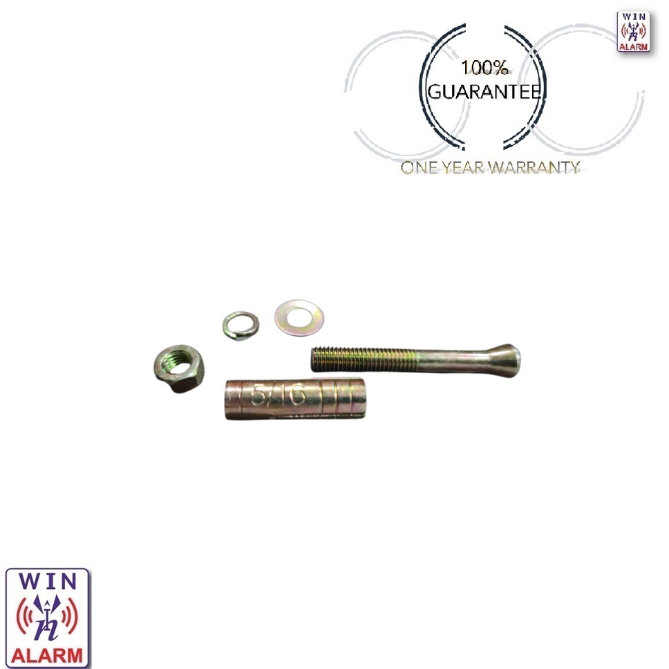 [ 1 PCS ] PART 1 SLEEVE ANCHOR METAL WALL PLUG 5/16 10MM WINWIN ALARM