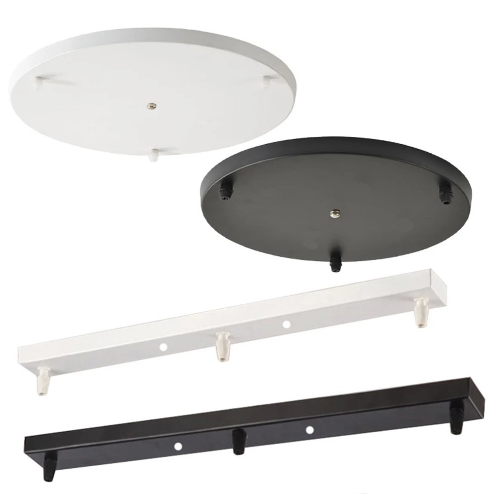 Aimi Pendant Lamp Ceiling Disc 3-Heads Black/White/Gold Round/Long ...
