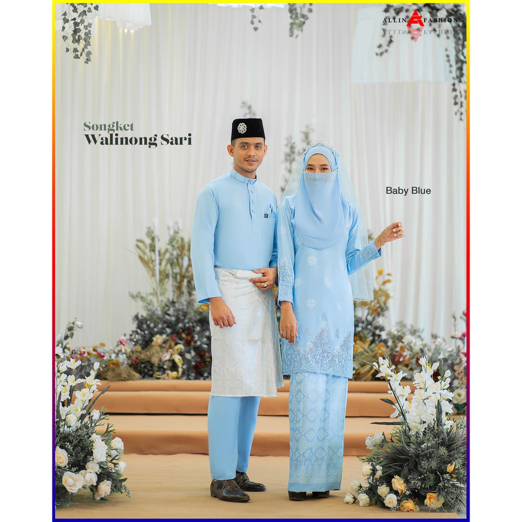 SET NIKAH/TUNANG KURUNG MODEN SONGKET WALINONG SARI+BAJU MELAYU JEBAT ...