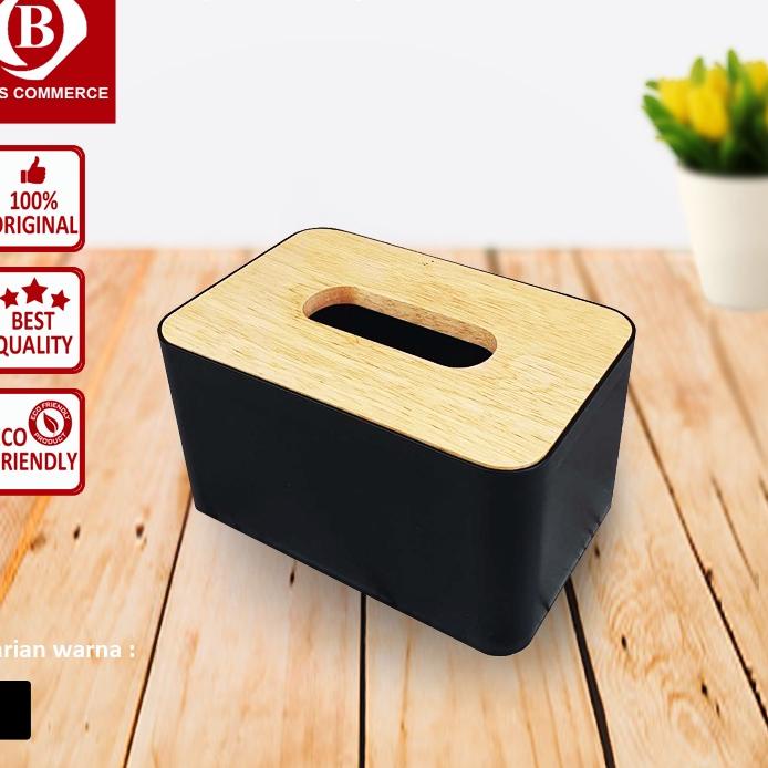 KAYU HITAM Big Order Natural Bamboo Tissue Box Black Wooden Tissue Box ...