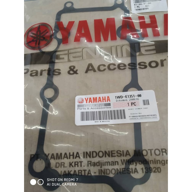 GASKET CYLINDER BASE YZF R25 BLOCK GASKET BLOCK ORIGINAL 100% YAMAHA ...