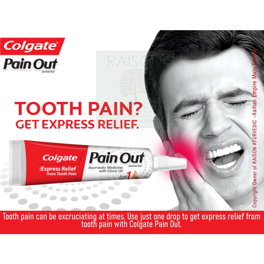 Colgate Pain Out Dental Gel Express Tooth Pain Proprietary