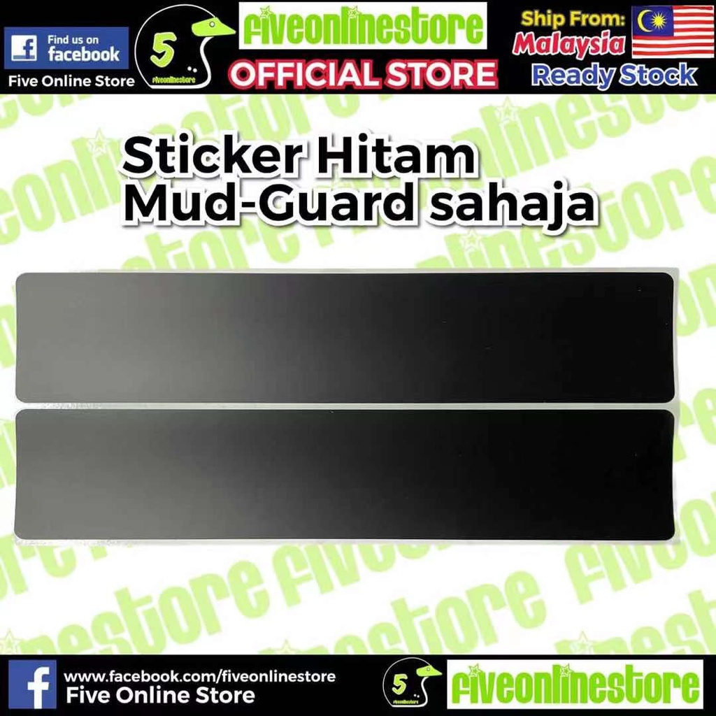 Number Plate Sticker Depan Motorsikal Lulus Motorcycle No License Front ...