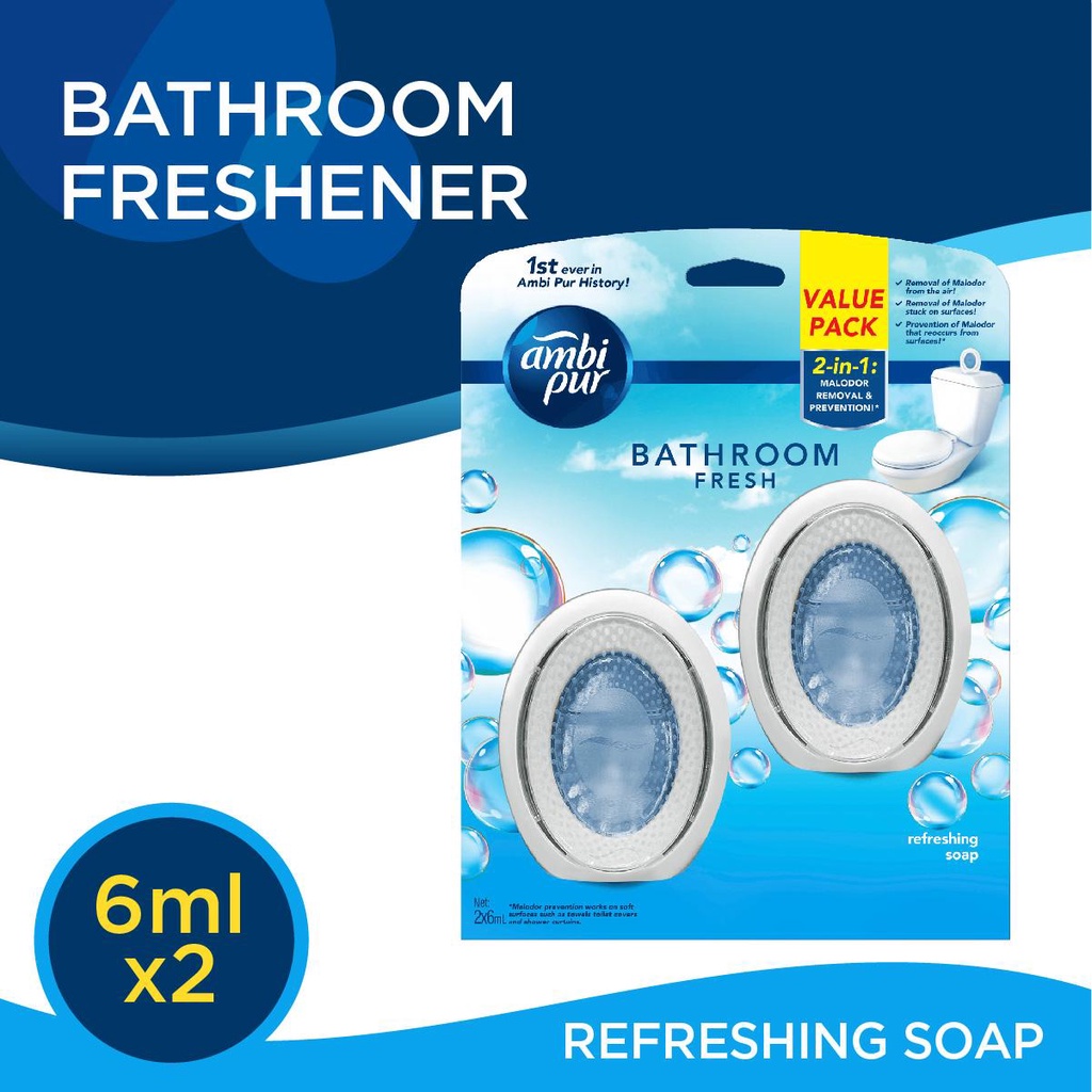 Ambi Pur Bathroom Fresh Refreshing Soap 2pcs