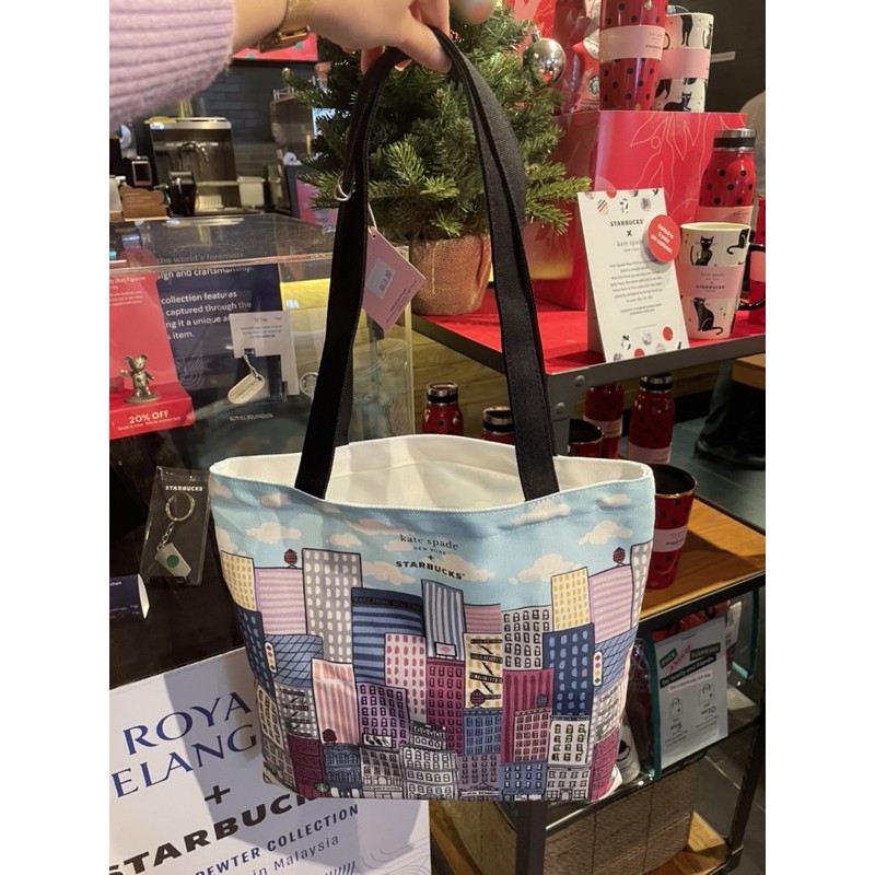 Starbucks kate discount spade tote bag