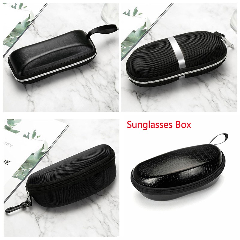Hard Portable Rectangle Zipper Glasses Case Eyewear Box for Sunglasses Shopee Malaysia