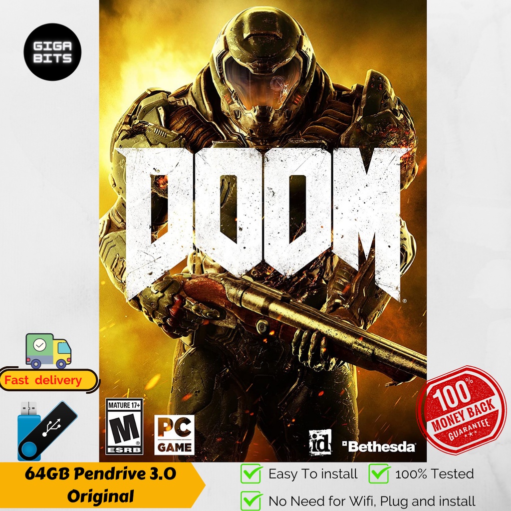 DOOM (v6.66_Update 9) PC Game Pendrive USB 64GB | Shopee Malaysia