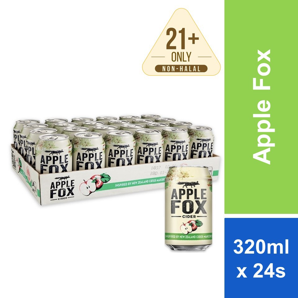 Apple Fox Cider (320ml x 24 Can) Shopee Malaysia