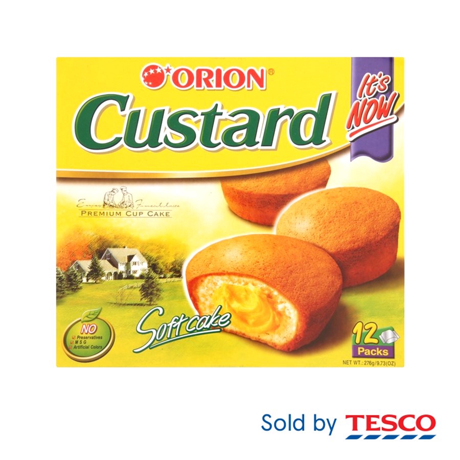 Orion Custard Soft Cake 12 Packs 276g Shopee Malaysia