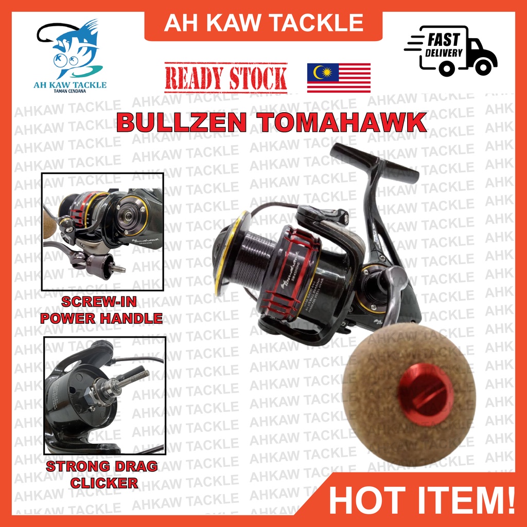 NEW! BULLZEN TOMAHAWK SALTWATER FISHING REEL Mesin memancing