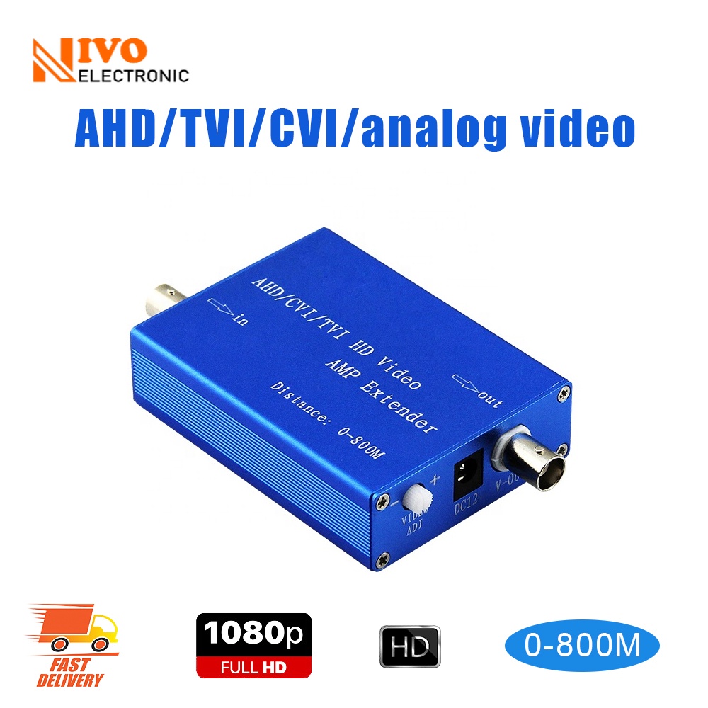 1 port ahd 1080p video extender coaxial cable amplifier, cctv video