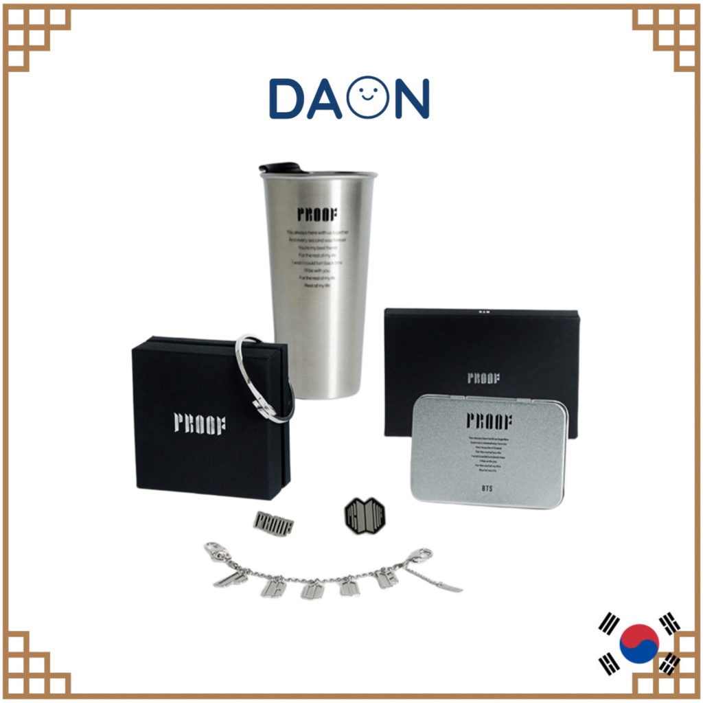 BTS Proof Merch Tumbler Keyring Album Postage Stamp Sticker Set