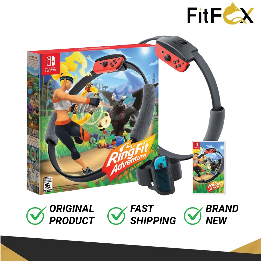 Ring Fit Ringfit Adventure 健身环大冒险 Full Set With Game Eng/Chi 中英文版 - Nintendo  Switch