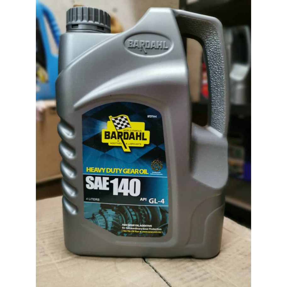 [100 ORIGINAL]BARDAHL SAE140 HEAVY DUTY GEAR OIL API GL4 [4L