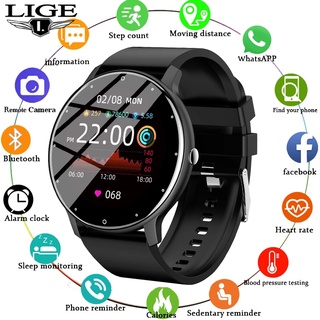 LIGE Smart Watch Original Waterproof Fitness Tracker Full Touch