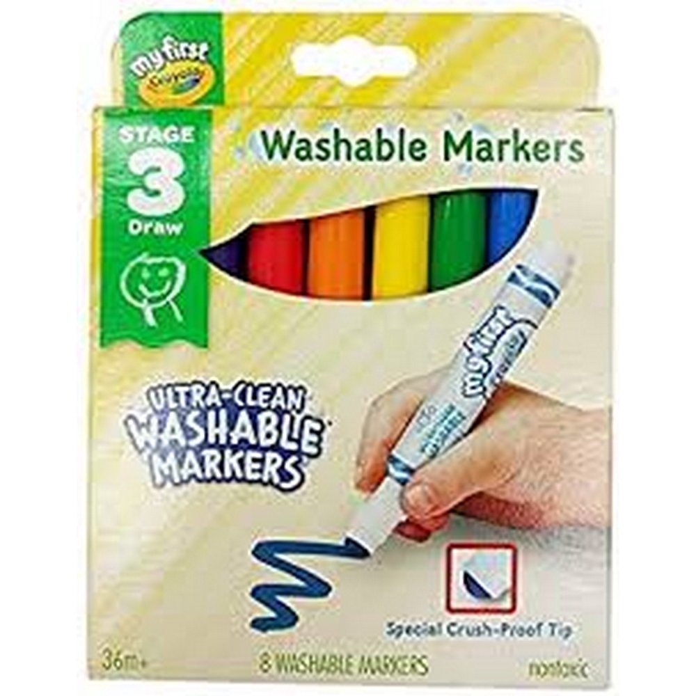 Crayola My First Crayola Washable Markers, 8 count Shopee Malaysia