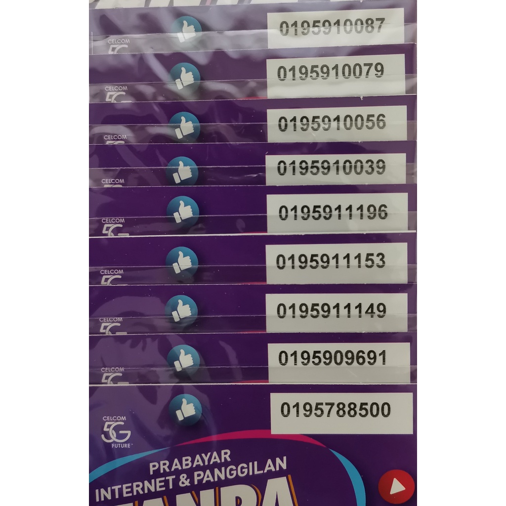 CELCOM Prepaid 019 (nice number) | Shopee Malaysia