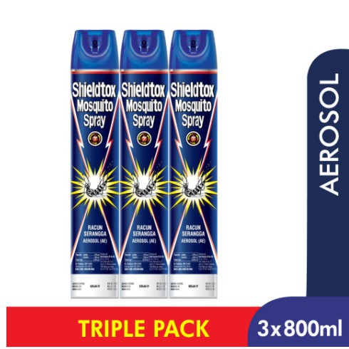 Shieldtox Mosquito Spray (3x800ml) (Not Available for Sabah & Sarawak ...