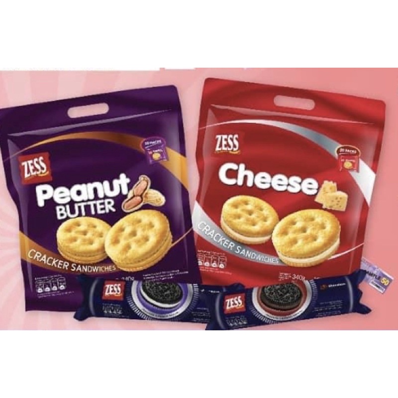 Zess Cracker Sandwiches Cheese / Peanut Butter 20 Individual ...