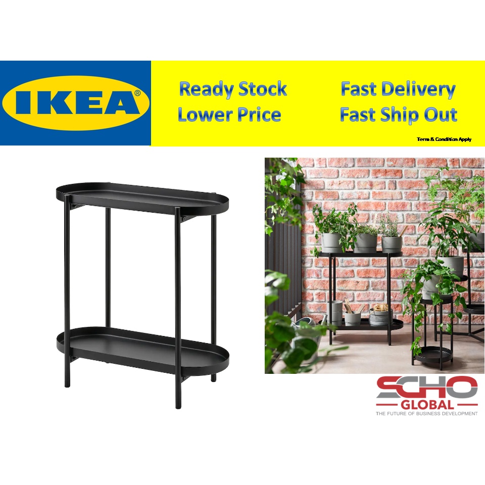 IKEAOLIVBLAD Plant stand, in/outdoor black 56 cm Shopee Malaysia